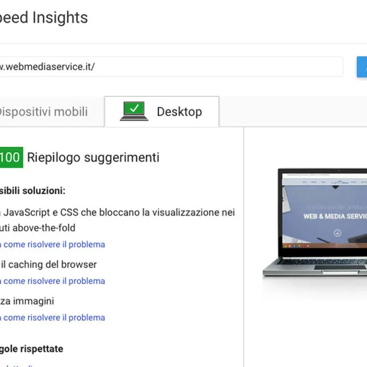 Sito secondo Google